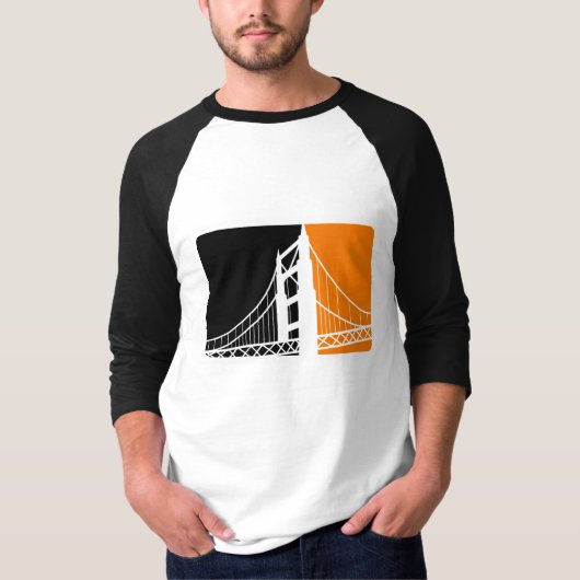 SF Bay 3/4 Sleeve Raglan T-shirt (Voorkant)