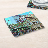 SF Chinatown Gate Square Onderzetters (Schuin)