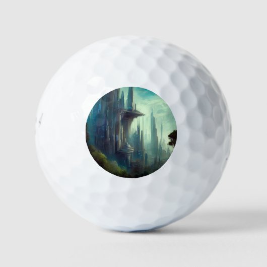 SF City Forest Planet (3) Golfballen (Voorkant)