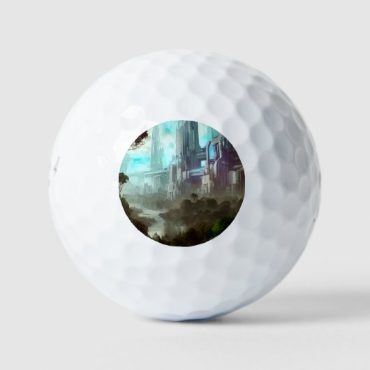 SF City Forest Planet (4) Golfballen (Voorkant)