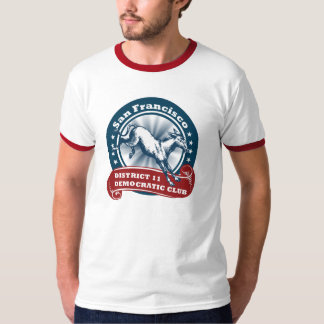 SF D11 Democratic Club Mannen Ringer T-Shirt