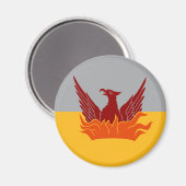 SF Fog & Gold Flag Magnet Magneet (Voorkant / Achterkant)