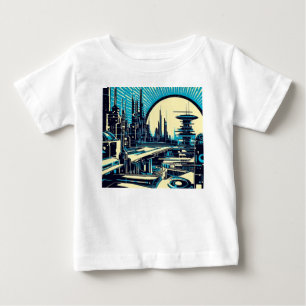SF Futuristische City Woodcut 3