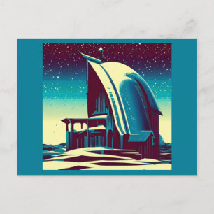 SF Futuristische Kerk 1 Briefkaart