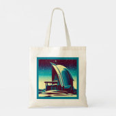 SF Futuristische Kerk 1 Tote Bag (Achterkant)