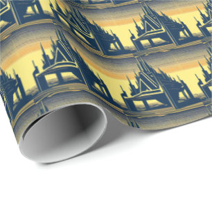 SF Futuristische Kerk 2 Cadeaupapier