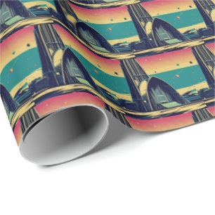 SF Futuristische Kerk 3 Cadeaupapier