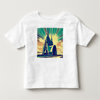SF Futuristische Kerk 3 Kinder Shirts