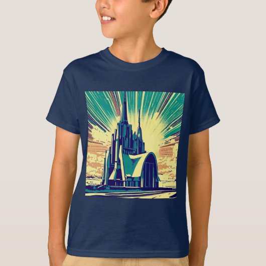SF Futuristische Kerk 3 T-shirt (Voorkant)