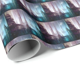 SF Futuristische Stad 2 Cadeaupapier