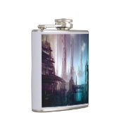 SF Futuristische Stad 2 Heupfles (Rechts)