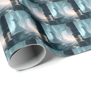 SF Futuristische Stad 4 Cadeaupapier