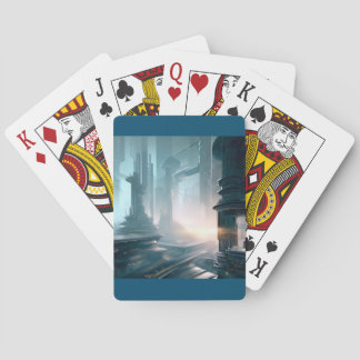 SF Futuristische Stad (4) Pokerkaarten