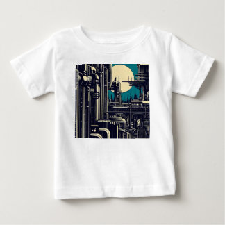 SF Futuristische Stad Woodcut 2