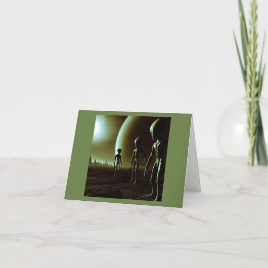 SF Grijze Aliens 1 Kaart (Voorkant)