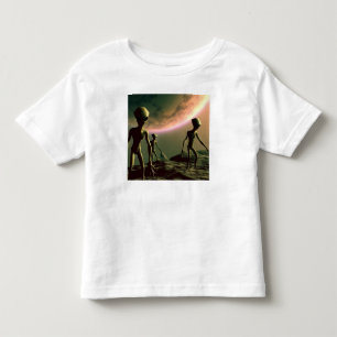SF Grijze Aliens 2 Kinder Shirts