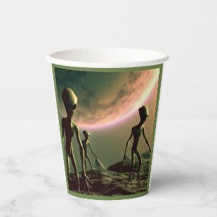 SF Grijze Aliens 2 Papieren Bekers