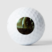 SF Grijze Aliens op Alien Planet (1) Golfballen (Voorkant)