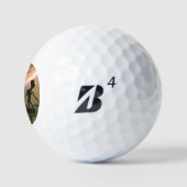 SF Grijze Aliens op Alien Planet (2) Golfballen (Logo)