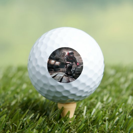 SF Hero In Ruimteschip (3) Golfballen (Insitu Shirt)