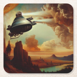 SF Italiaanse Masters Stijl 3 Vierkante Kartonnen Onderzetter