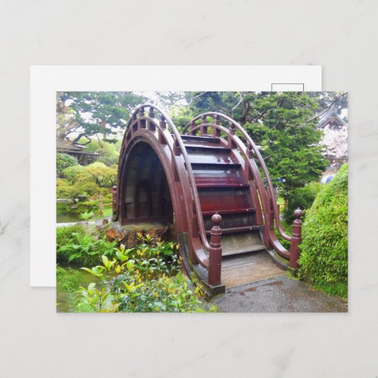 SF Japanese Tea Garden Drum Bridge #3 Carte postal (Devant / Derrière)