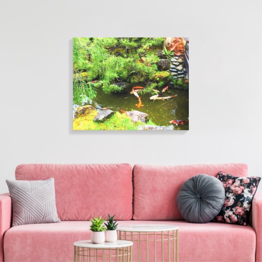 SF Japans Tea Garden Koi Pond #1 Canvas (Insitu (Woonkamer))