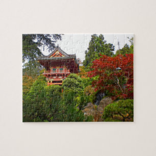SF Japanse tea Garden Temple Gate#3 Jigzaag Puzzle Legpuzzel