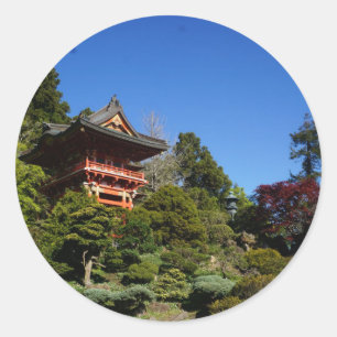 SF Japanse Tea Garden Temple Gate Stickers