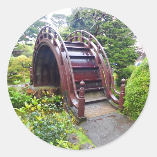 SF Jardin de thé pont tambour #3 Stickers (Devant)