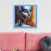 SF - Kunstmatige Intelligentie Held 3 Canvas Afdruk (Insitu (Woonkamer))