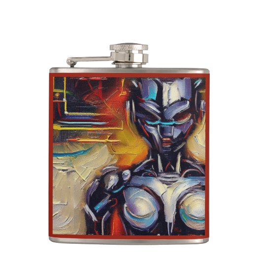 SF - Kunstmatige Intelligentie Hero 2 Heupfles (Voorkant)