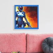 SF - Militaire Held 1 Canvas Afdruk (Insitu (Woonkamer))