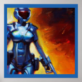 SF - Militaire held 1 Poster (Voorkant)