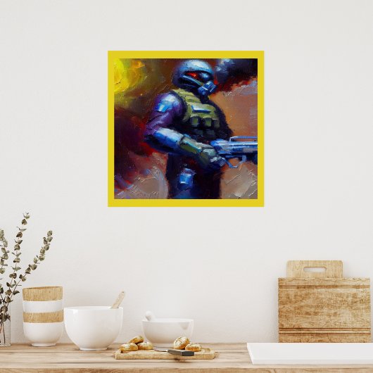 SF - Militaire Held 4 Poster (Keuken)