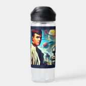 SF Pulp Magazine Hoesje Stijl 2 Waterfles (Achterkant)