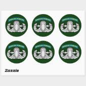 SF Q-tab and EOD badge Ronde Sticker (Vel)
