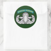 SF Q-tab and EOD badge Ronde Sticker (Tas)