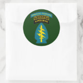 SF Q-tab, SSI en Ranger tabblad Ronde Sticker (Tas)
