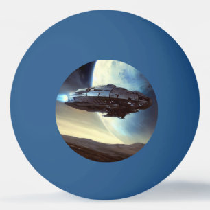 SF Ruimteschip in een baan om de aarde (2) Pingpongballen
