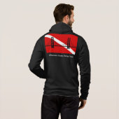 SF Scuba Diving Group mannen met ritssluiting Hoodie (Achterkant volledig)