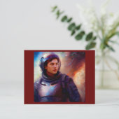 SF Space Hero 4 Briefkaart (Staand voorkant)