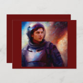 SF Space Hero 4 Briefkaart (Voorkant / Achterkant)