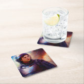 SF Space Hero 4 Vierkante Kartonnen Onderzetter (Insitu)