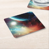 SF - Space Opera 3 Vierkante Kartonnen Onderzetter (Schuin)