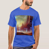 SF Stad Op Een Vreemde Planeet 1 T-shirt (Voorkant)