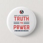 SF Truth to Power Button voor vrouwen in maart (Voorkant)