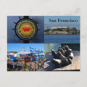 SF Wharf-aantrekkingen voor vissers #1 Briefkaart