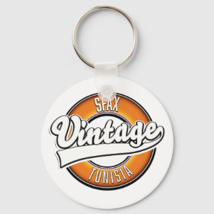 Sfax Tunesië vintage stijl logo Sleutelhanger