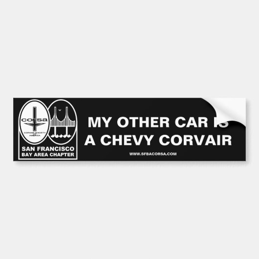 SFBA CORSA "Mijn andere auto..." Bumpersticker (Voorkant)
